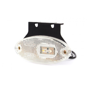 Gabarit alb oval (BORO) cu cablu si LED L5186W