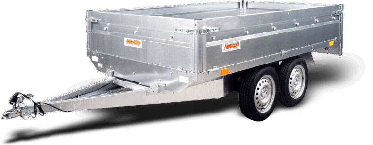 Trailer Parc - Remorci 2 AXE - Remorca Nordica  2 axe model: N7-263 2 kps [GN125] 263 x 145 x 40 cm
