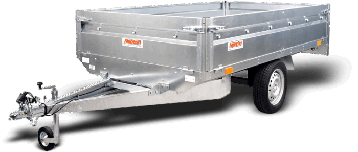 Trailer Parc - Remorcă cu bară de torsiune - Remorca Nordica model: N7-263 kps [GN124] 263 x 145 x 40 cm