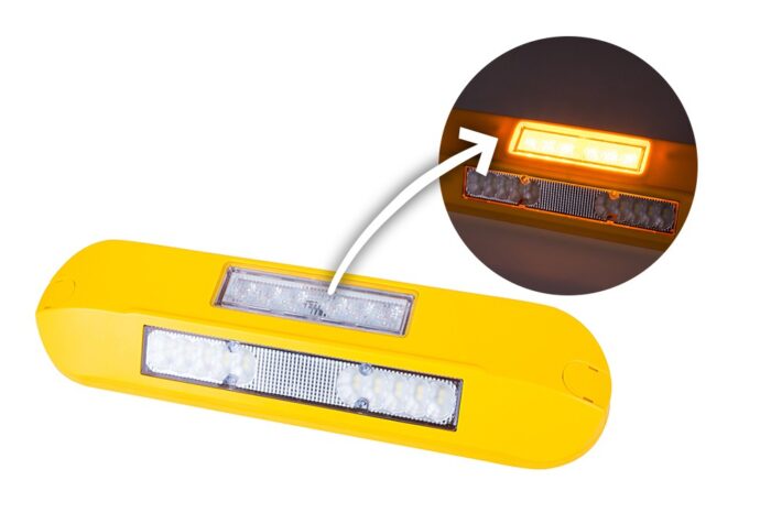 Trailer Parc - Girofar și Bară LED - Lampa de lucru cu lumina de avertizare galbena LRD3043