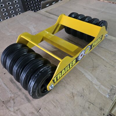 Carucior pt.roti defecte, galben, rezistență 1500 kg, roti din cauciuc - imagine 5