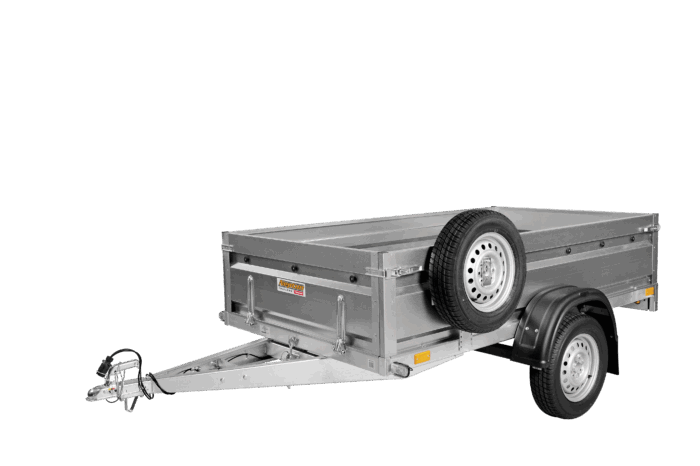 Trailer Parc - Remorcă cu foaie de arc - GN180 Remorca Neptun pro 750 kg , 1 AXA , 2.36x1.29 M cu foaie de arc