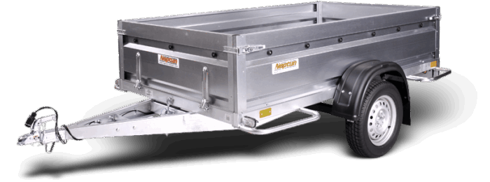 Trailer Parc - Remorcă cu bară de torsiune - GN159 Remorca pro Neptun N7-263, 750 kg , 1 AXA , 2.63 M X 1.29 M