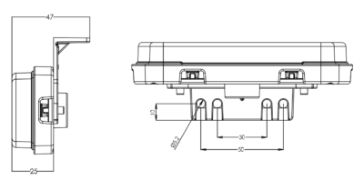 Trailer Parc - Gabarite Albe - Gabarit fata 1600 W240