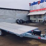 Trailer Parc - Intre 3000 kg - 3500 kg - Trailer PLATFORMA AUTO Mars drept, 5M, 3.5T, 2 AXE, 195/13 + Tabla striata