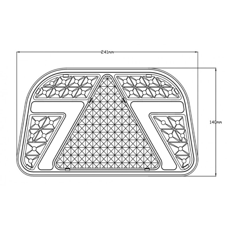 Trailer Parc - Lămpi, stopuri - Stop spate LED stanga L1876 12/24 V
