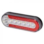 Lampă spate LED TL mică, ovală, 12/24V L1873
