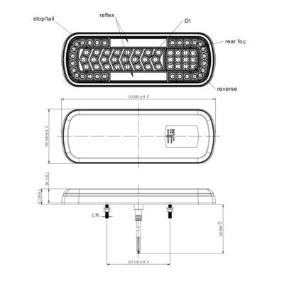 Stop spate LED cu indicator dinamic L1830 - imagine 8