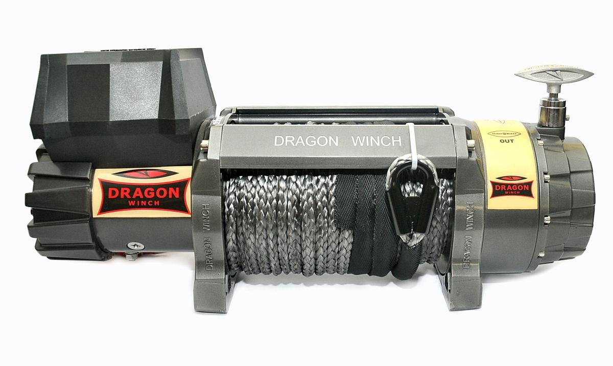 Troliu Dragon Winch Highlander 9000 HD 12V cu cablu sintetic Troliu Dragon Winch Highlander 9000 HD 12V cu cablu sintetic