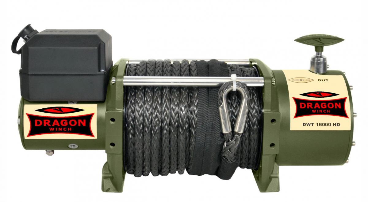 Troliu Dragon Winch Truck 16000 HD 12V cu cablu sintetic Troliu Dragon Winch Truck 16000 HD 12V cu cablu sintetic