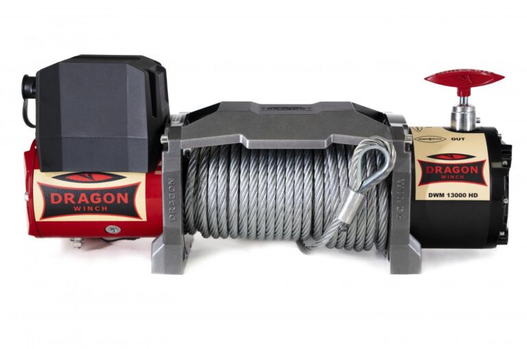 Troliu Dragon Winch Maverick 13000 HD 24V cu cablu de otel 20m