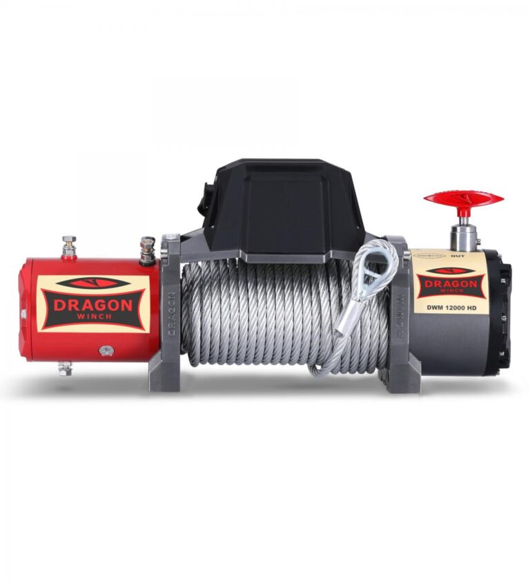 Troliu Dragon Winch Maverick 12000 HD 24V cu cablu de otel 20m