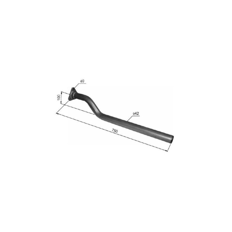 ȚEAVĂ SUPORT APĂRĂTOARE ÎNDOITĂ FI 42 x 750 MM