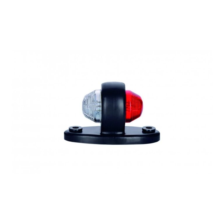 LAMPĂ DE GARNIȚĂ DIN CAUCIUC. LED ALB/ROȘU 12/24V 0.5M