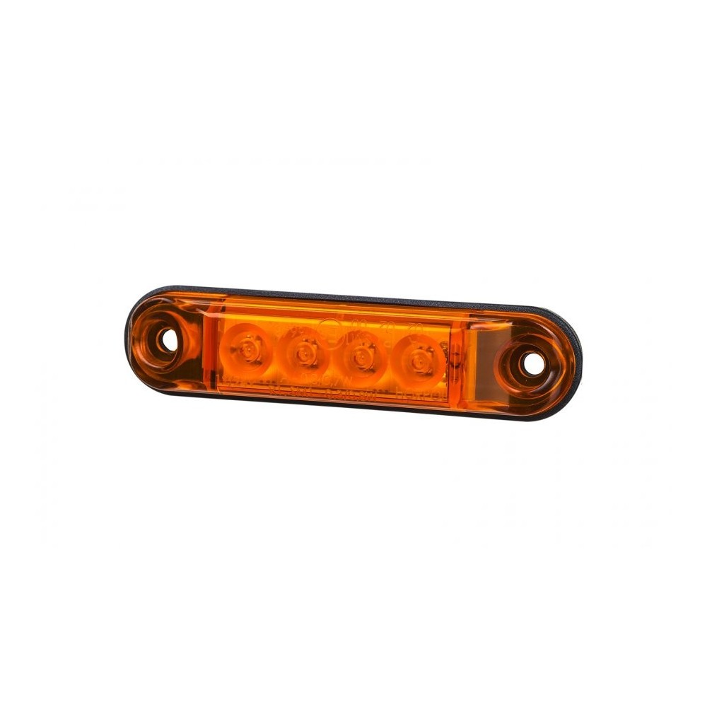 LAMPĂ DE POZIȚIE PORTOCALIE 12/24V 4 LED-URI 0 LAMPĂ DE POZIȚIE PORTOCALIE 12/24V 4 LED-URI 0
