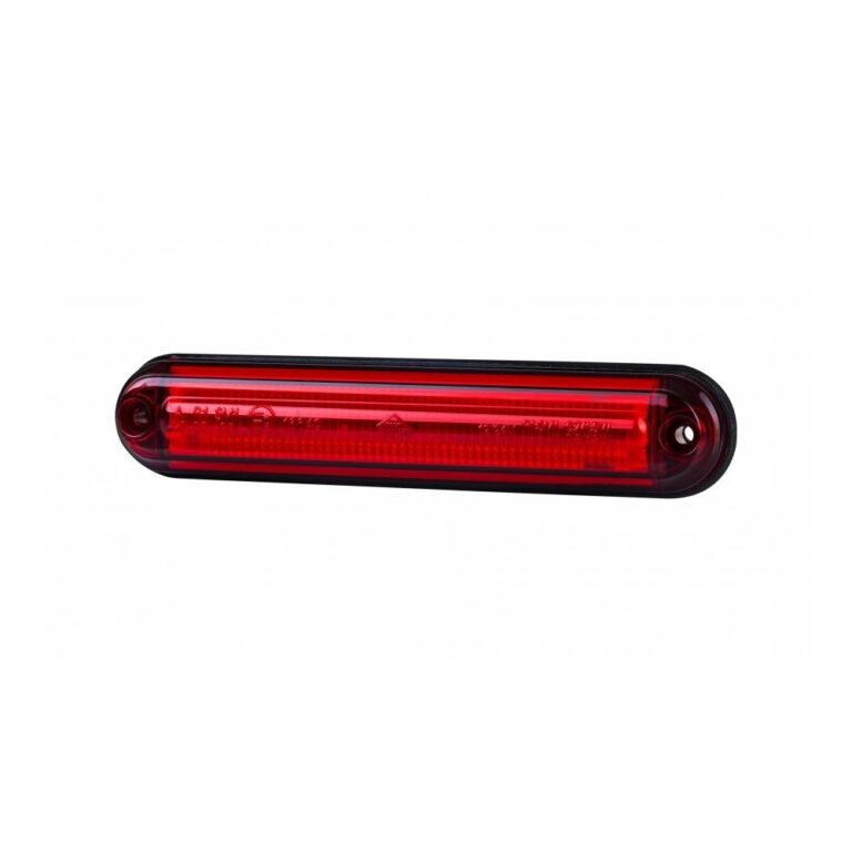 LAMPĂ DE POZIȚIE SUBȚIRE CU LED ROȘU CU FIBRĂ OPTICĂ