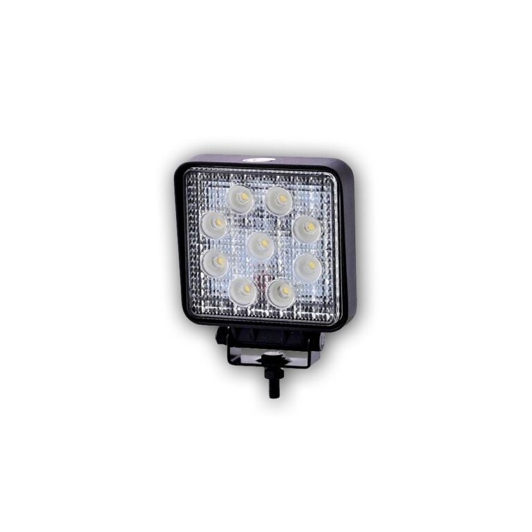 9x Lampă de lucru pătrată cu LED-uri
