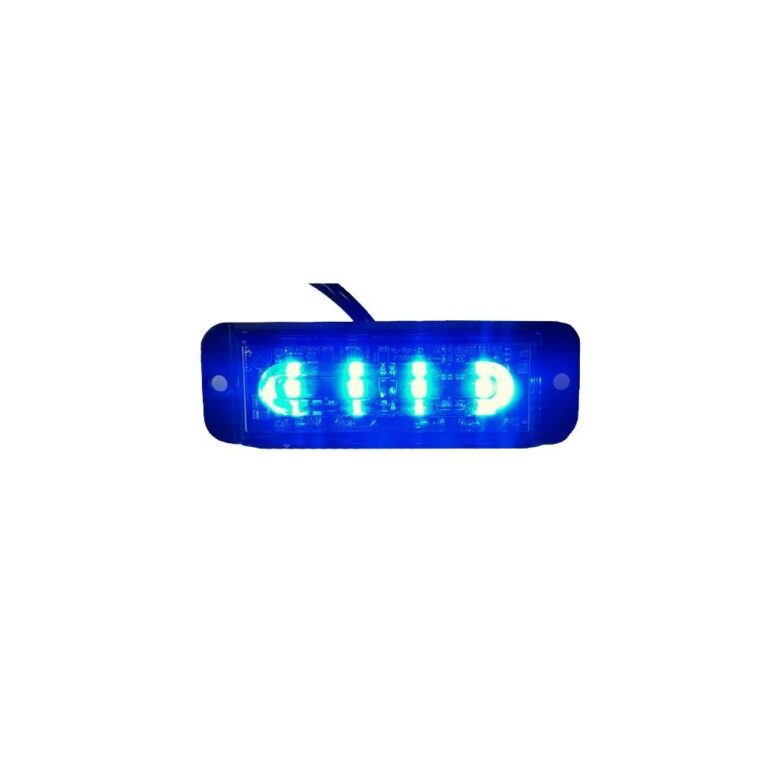 LAMPĂ STROBOSCOPICĂ 4xLED 13W ALBASTRU R65 R10