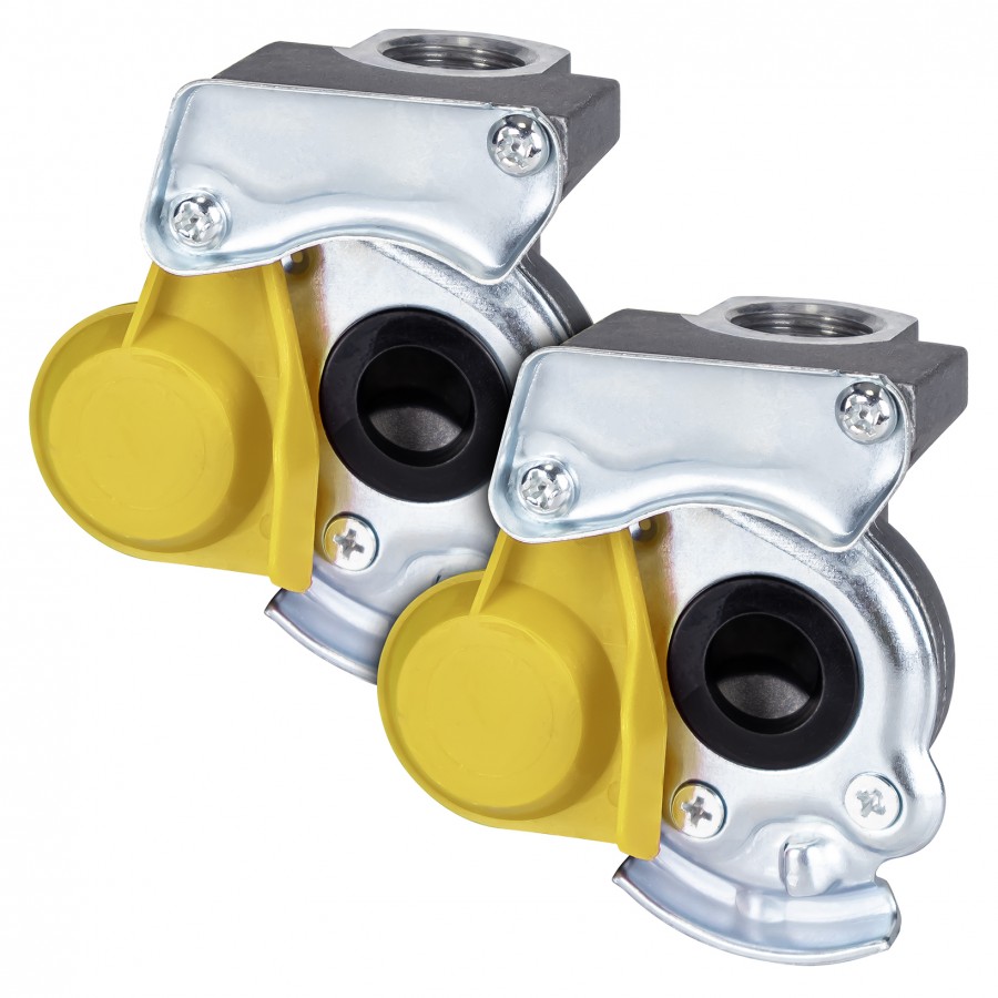 palm-coupling-without-valve-m22-yellow Supapa aer fara valva, galbena, P2202 - imagine 1