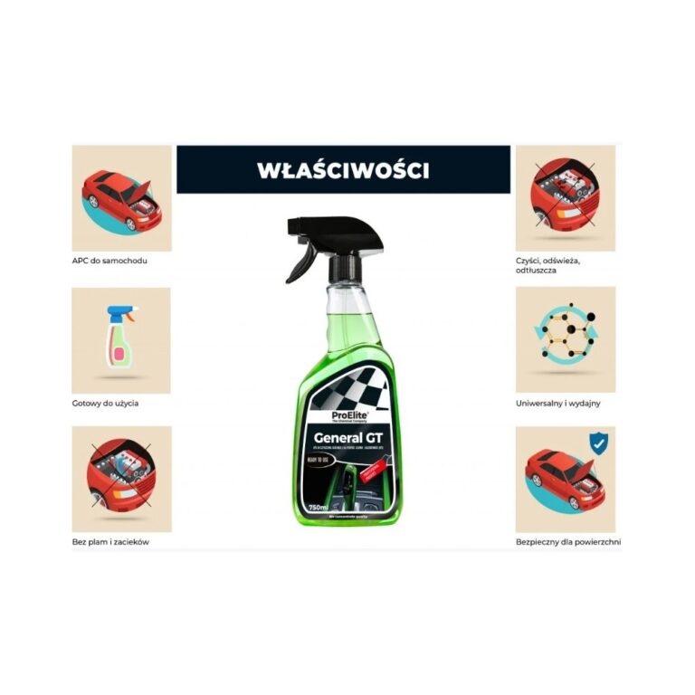 Lichid de curățare generală pentru interiorul mașinii ProElite GENERAL GT 750 ml