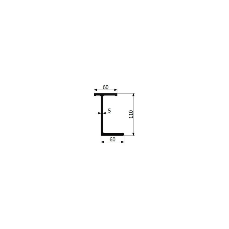 Profil cadru suport T110mm L-5200mm ALU