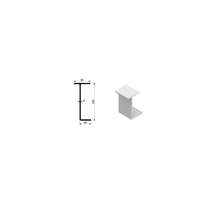Profil cadru suport T200mm L-6300mm ALU