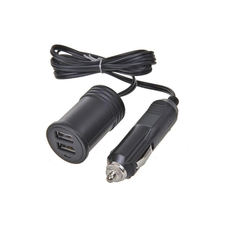 CABLU DE ÎNCĂRCARE DE 1 M CU PORTURI USB DE 12 V/24 V