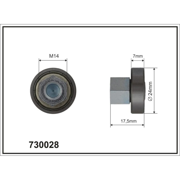 Rolă pentru acoperiș/cortină FI 24 L 17