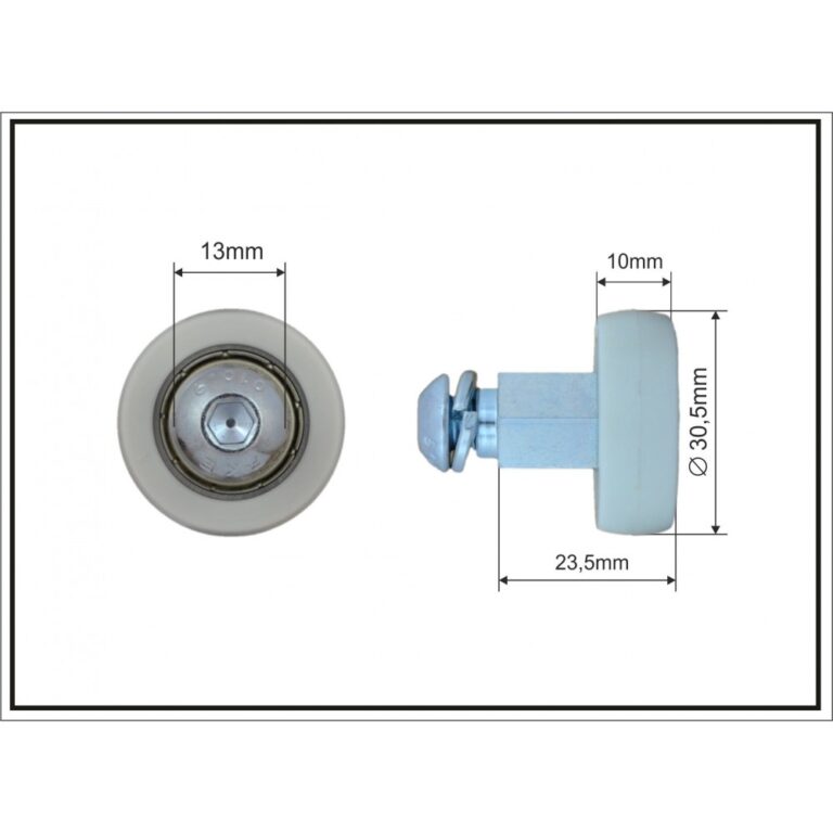 Rolă pentru acoperiș/cortină FI 30.5 L 23.5
