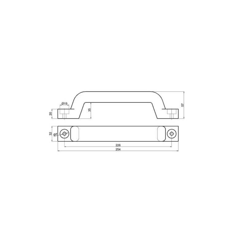 Mâner din PVC negru