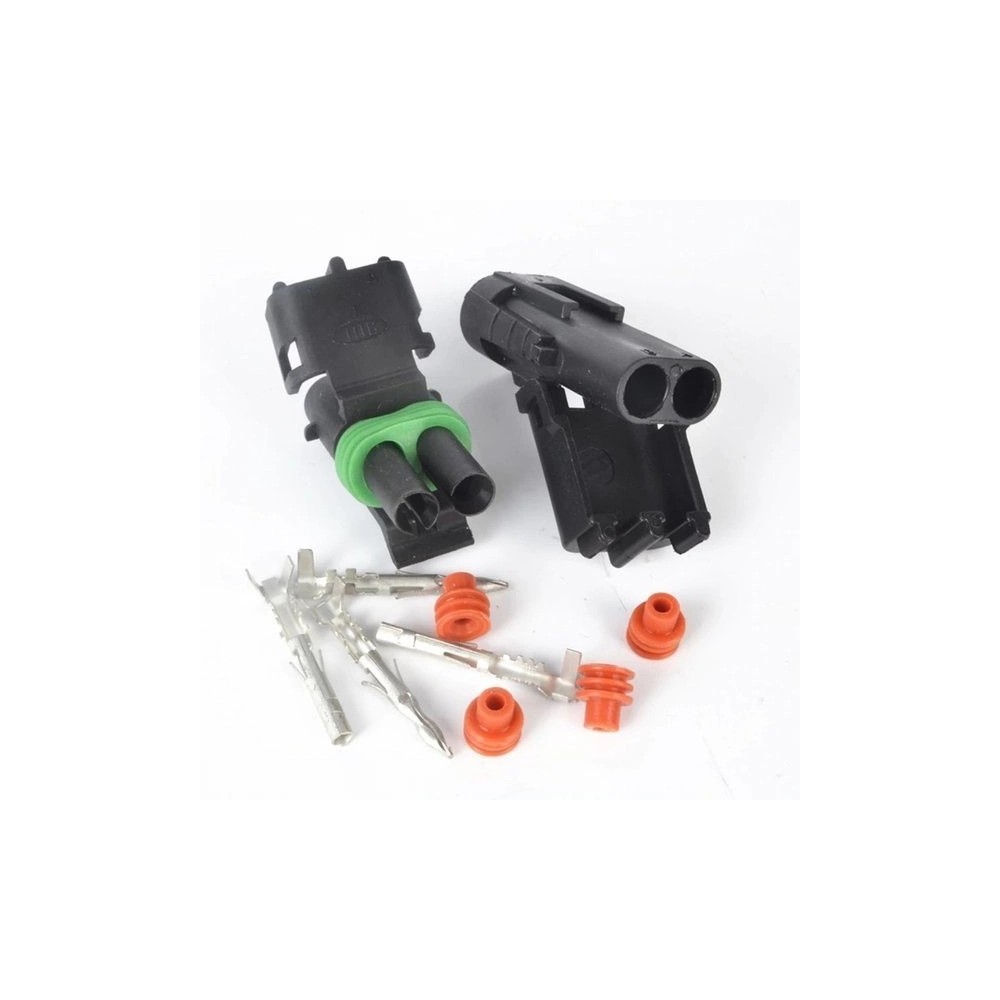 Conector ermetic Weather Pack cu 2 pini Conector ermetic Weather Pack cu 2 pini