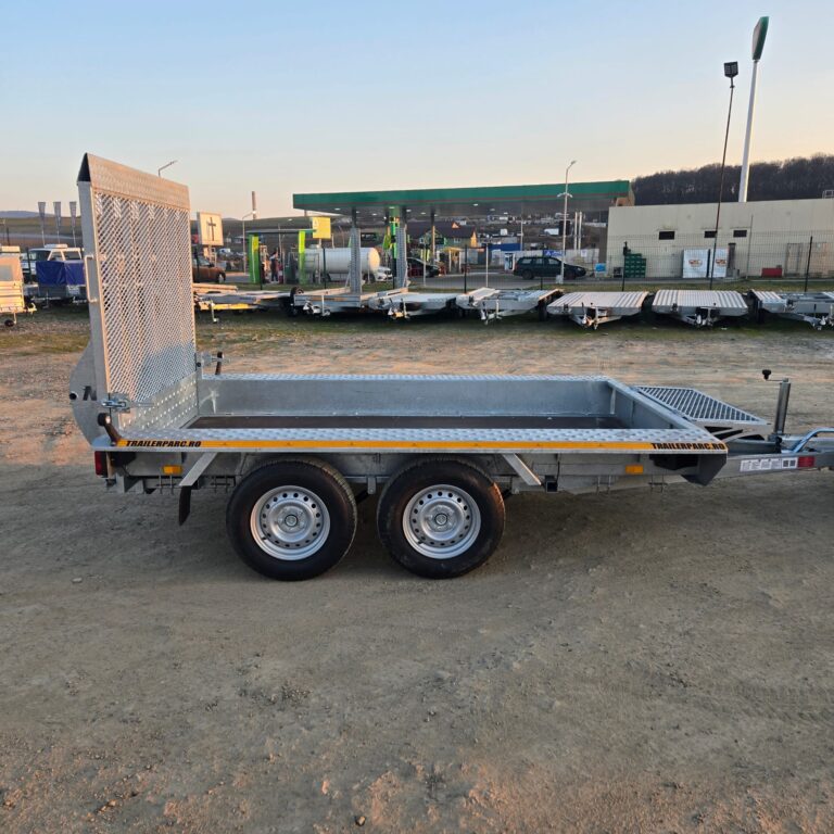 Remorca Niewiadow Koparka pt.utilaje, 3×1.55 m, 2 axe, 2700 kg