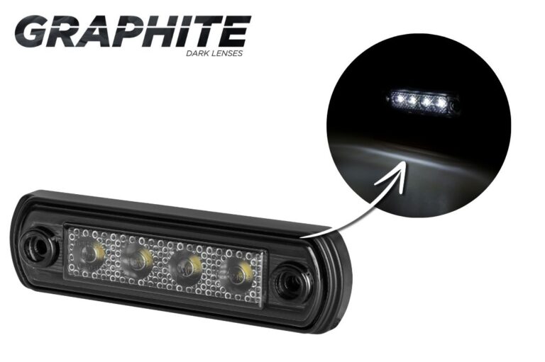 Lumina de poziție LD 675/GRAFIT combină designul elegant cu funcționalitatea ridicată. Cu nuanța sa închisă, lumina urmează tendințele moderne în designul vehiculelor, oferind în același timp o vizibilitate adecvată pe șosea. Caracteristici ale produsului: – Lumină de poziție față . Lampa emite lumină albă pentru a îmbunătăți siguranța rutieră, făcând vehiculul dumneavoastră mai vizibil în diverse condiții. – Lampa poate fi montată fie pe un suport drept de cauciuc , fie pe un tub , oferind mai multă flexibilitate pentru a se potrivi nevoilor utilizatorului. – Număr de LED-uri . Echipată cu 4 LED-uri de înaltă eficiență , lampa oferă o iluminare eficientă cu un consum minim de energie. – Tensiune de alimentare universală . Funcționând la 12/24 V , este perfectă pentru o varietate de tipuri de vehicule. – Putere nominală redusă . Cu o putere de ieșire de 0,4 W (la 12 V) și 0,7 W (la 24 V), lampa este eficientă energetic, o proprietate care se traduce printr-o durată de viață mai lungă și o solicitare mai mică a bateriei. – Clasificare IP 68 ridicată . Lampa este complet ermetică și rezistentă la deteriorări mecanice. – Interval larg de temperatură de funcționare, de la -30°C la +50°C . Potrivit pentru toate condițiile meteorologice, produsul va fi o alegere fiabilă pe tot parcursul anului.