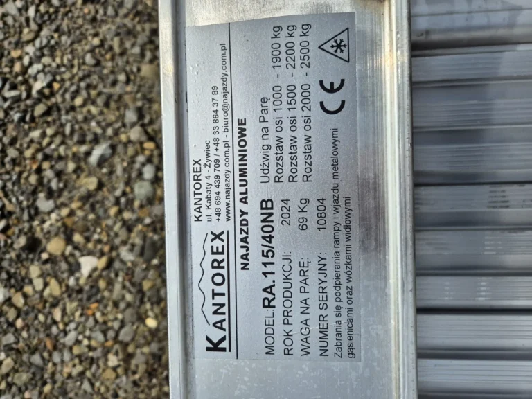 Rampe de încărcare/descarcare aluminiu 4000 x 350 mm, 2500 kg